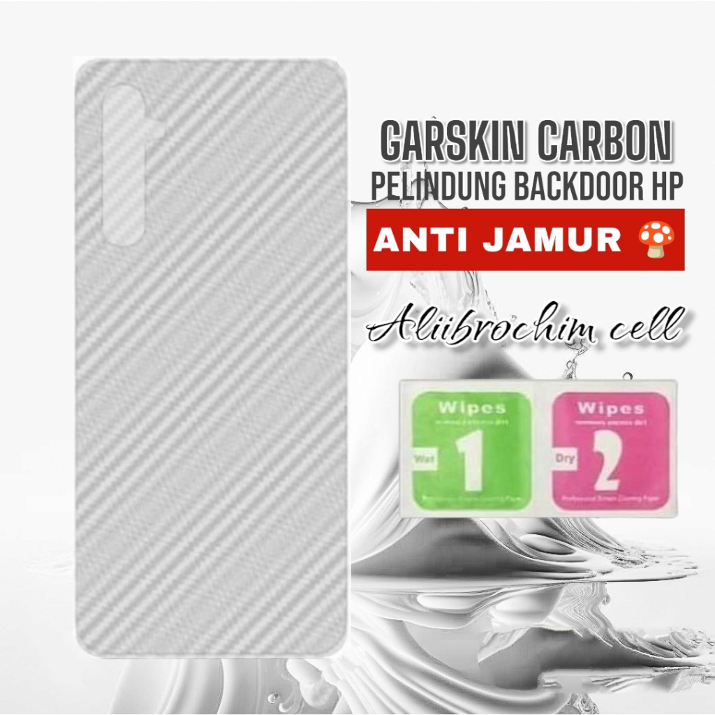 BACKSKIN ANTI JAMUR MOTIF CARBON OPPO A9_2020 GARSKIN PELINDUNG BODI BELAKANG HP
