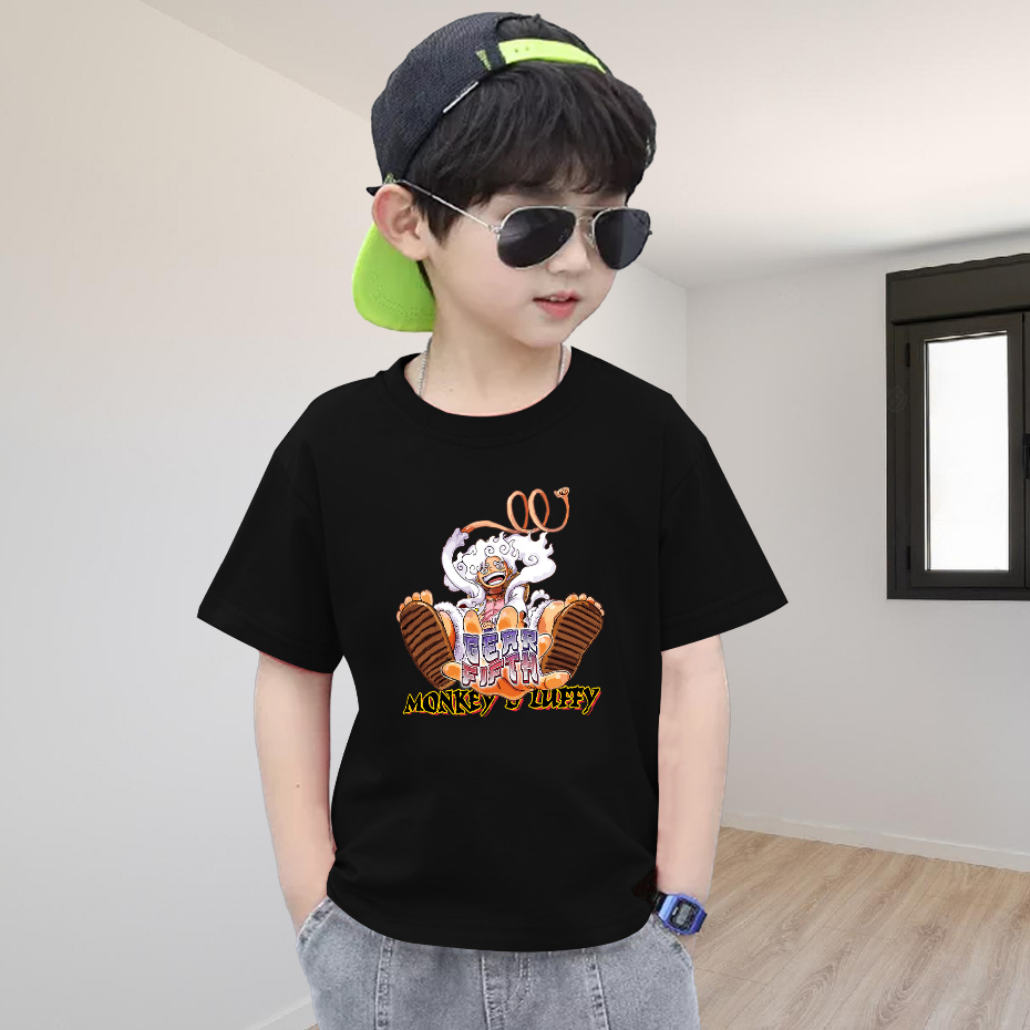 Kaos Luffy Gear 5 Anak T shirt Luffy Gear 5 Anak Kaos Oblong Anak Luffy Gear 5 V7