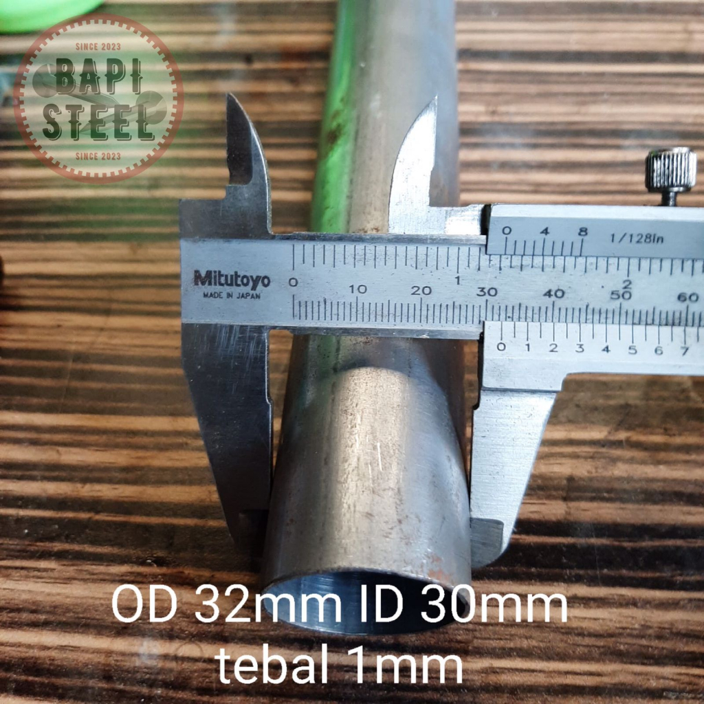 pipa besi seamless OD 32mm ID 30mm