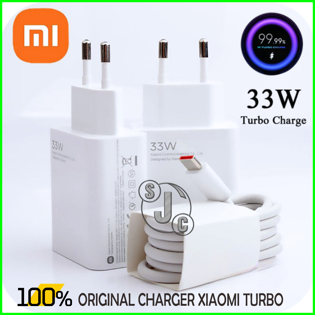 Charger Xiaomi original 100% Fast Charging Xiaomi TYPE C Charger Xiaomi 33 watt fast charging Xiaomi