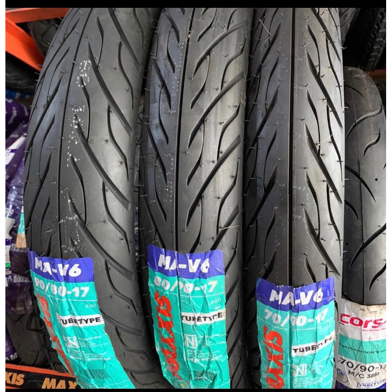 Ban luar maxxis ma-v6 tubetype ring 17 ( 70/90 80/90 90/80 ) 1ban