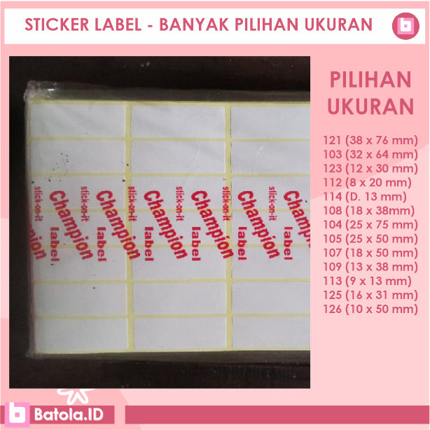 

Stiker Label Praktis Ukuran Lengkap | Label Undangan, Label Nama, Label Buku