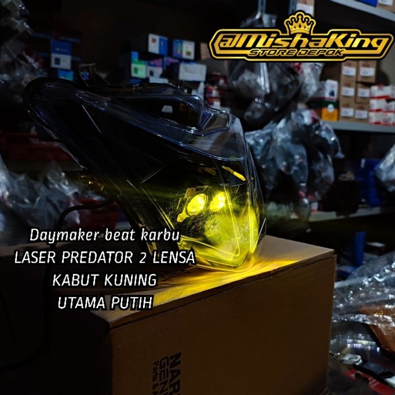 Lampu LED tembak honda beat esp injeksi beat street 2 mata laser