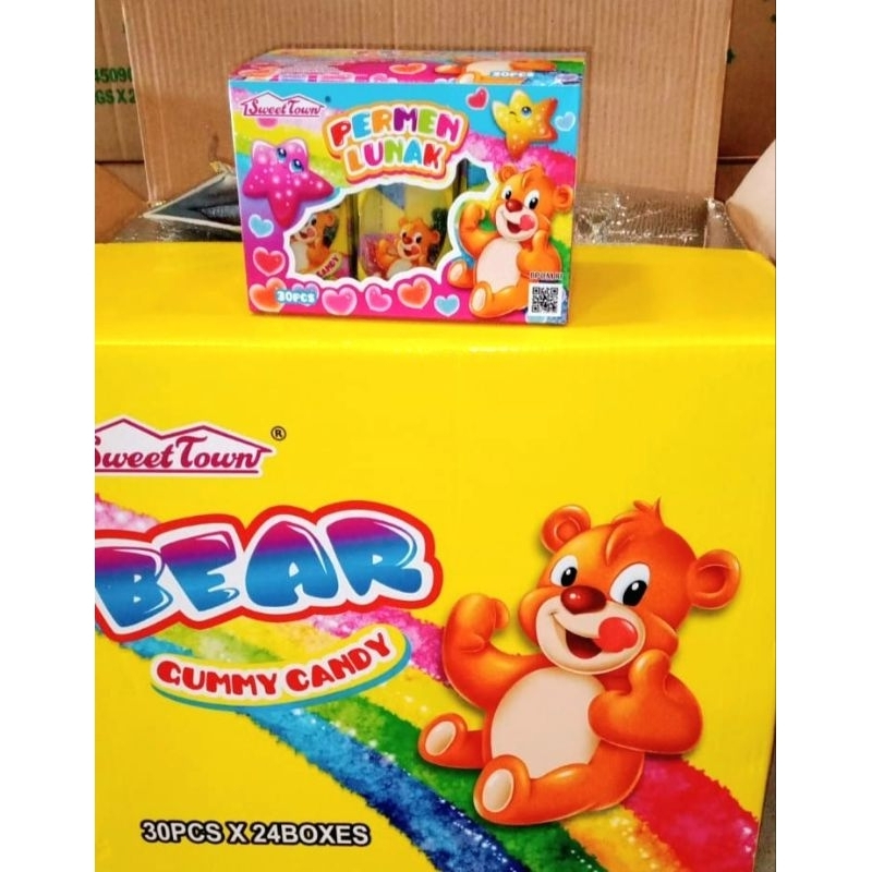 

Permen Cemilan Snack Gummy Gumi Yupi Bear Beruang (isi 24 pcs)