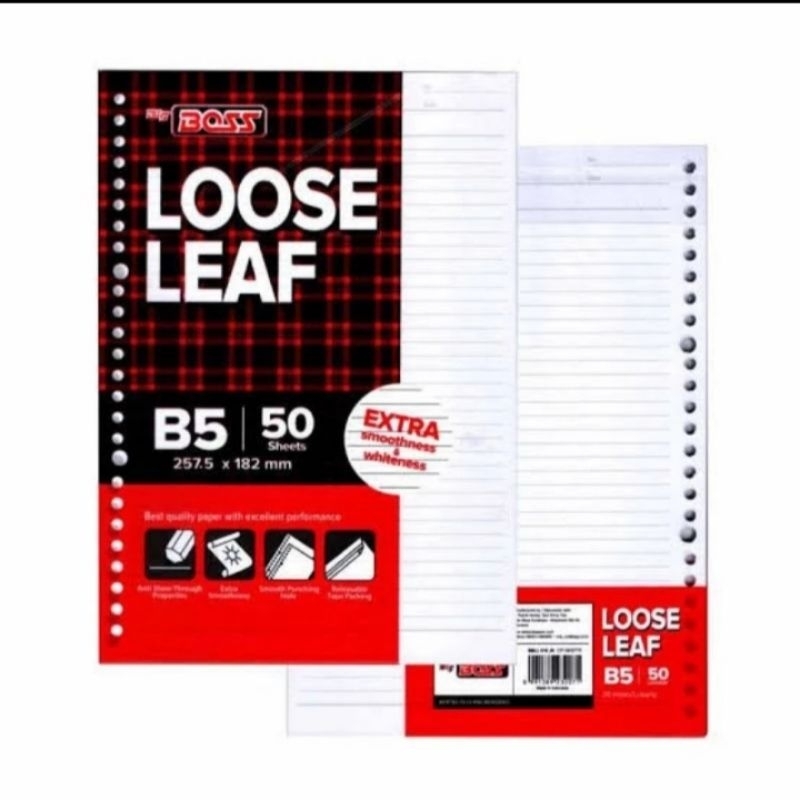 

loose leaf/isi binder B5 50