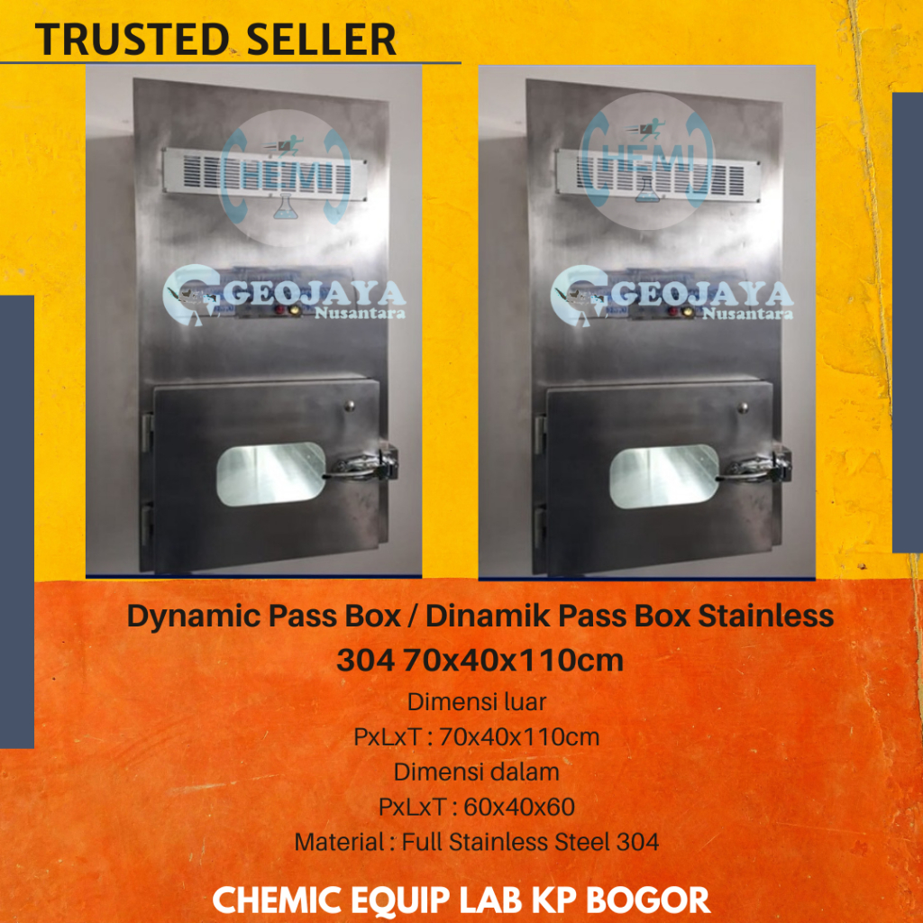 Dynamic Pass Box / Dinamik Pass Box Stainless 304 70x40x110cm