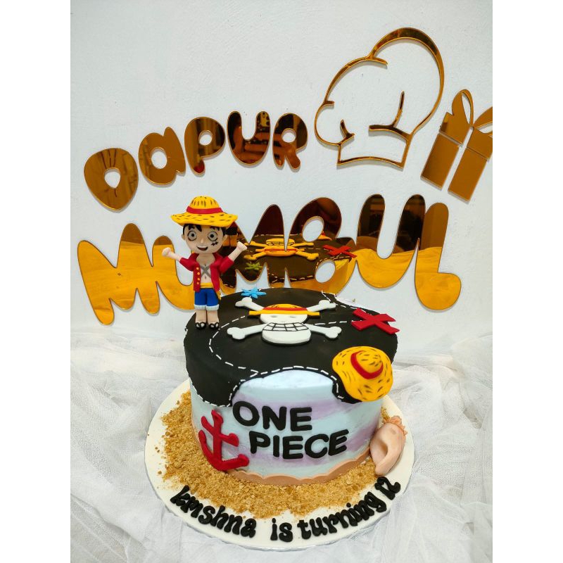 

cake Ultah tahun One Piece/Kue Ulang Tahun Custom