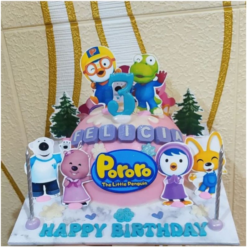 

Pinata Cake Tema Pororo