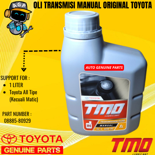 OLI TRANSMISI MANUAL ORIGINAL TOYOTA-TGG0 MANUAL TRANSFLD 08885-80929