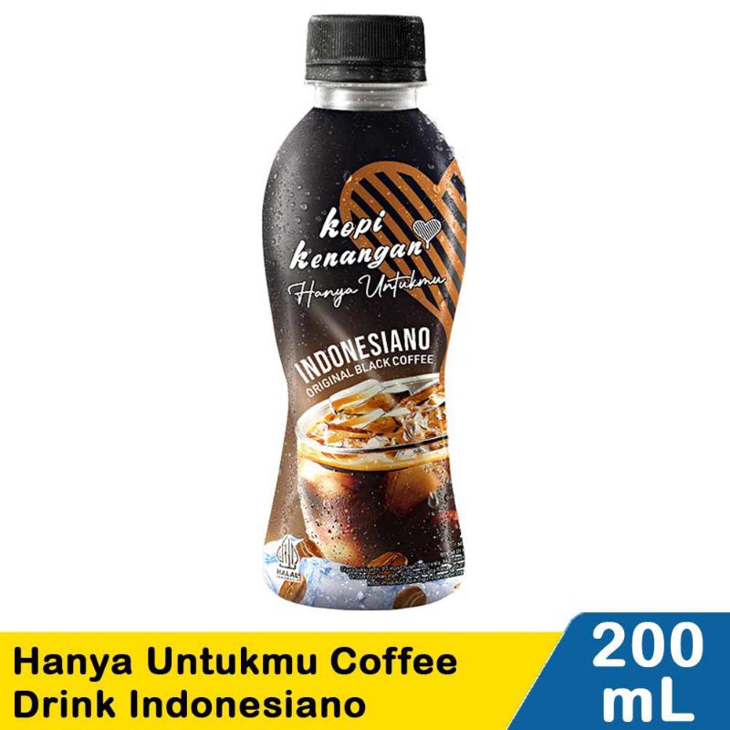 

Kopi Kenangan Indonesiano Botol 200ml Kopi Hitam Indonesia