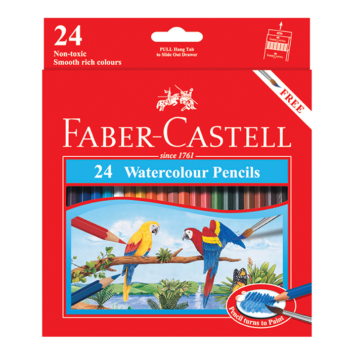 

FABER-CASTEL 24 WATERCOLOUR PENCILS