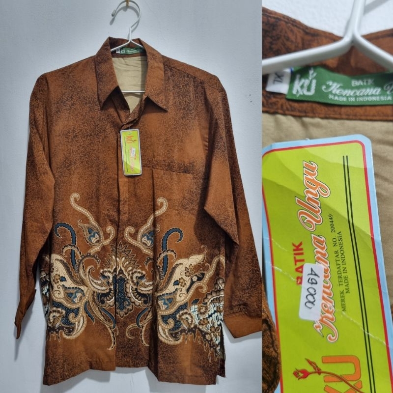 Kemeja Batik Pria Kencana Ungu