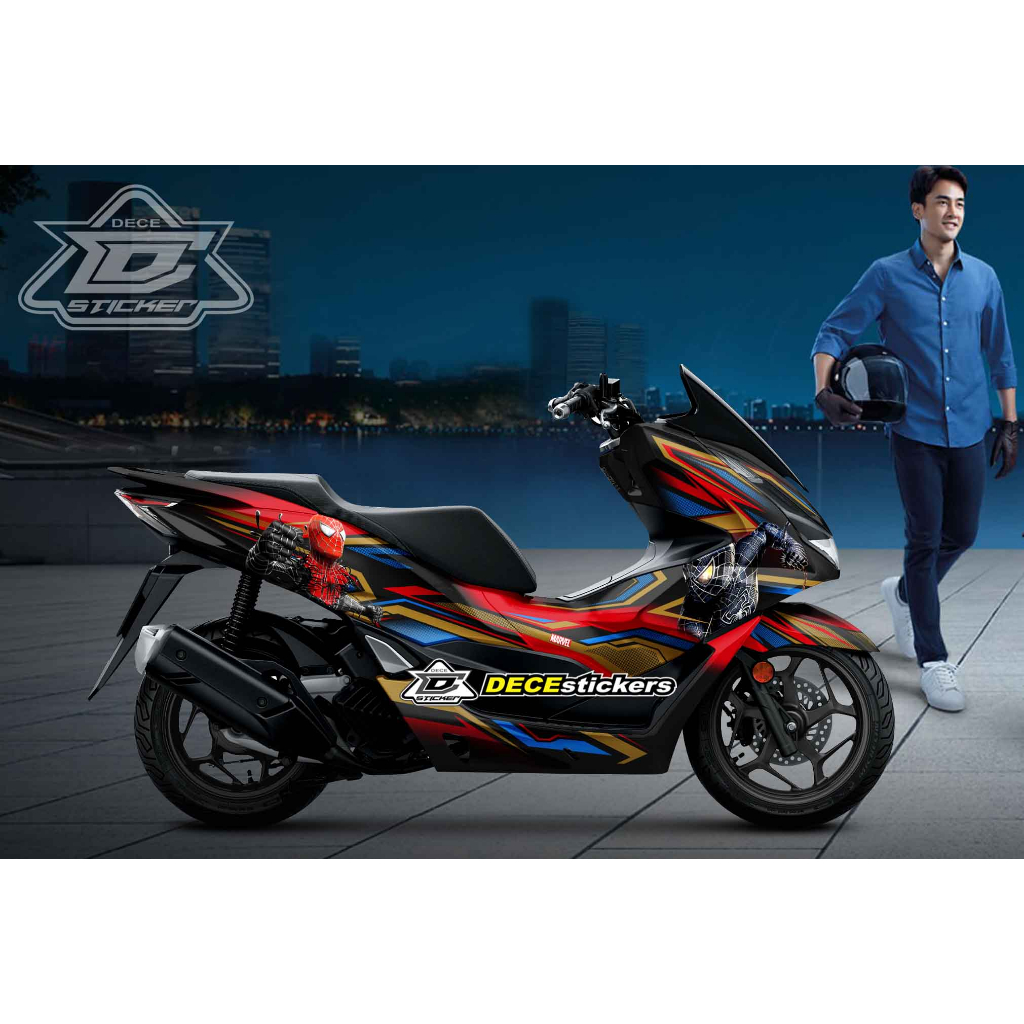 decal pcx 160 spiderman