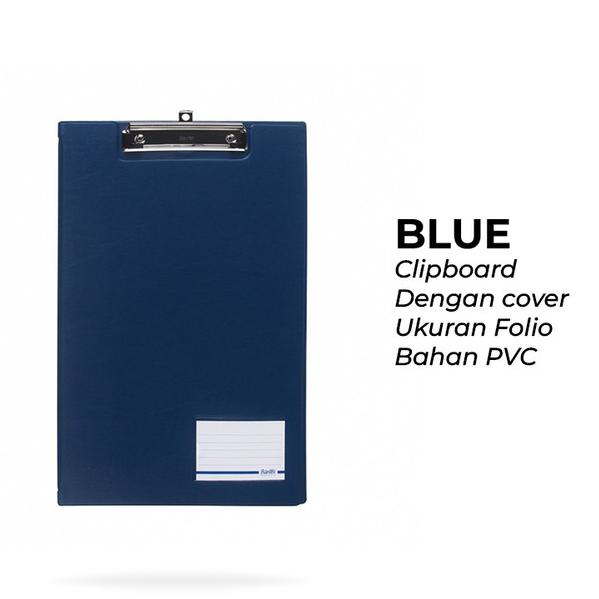 

Bantex Clipboard Papan Jalan Folio Model Cover Penutup Blue