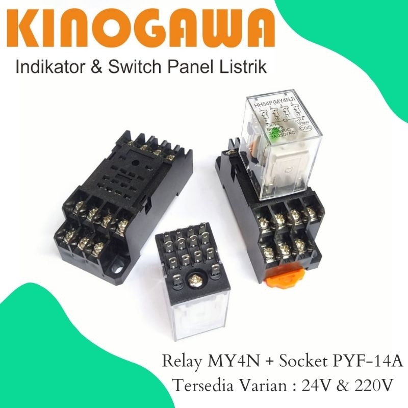 Relay MY4N 24V 220V 14 Pin