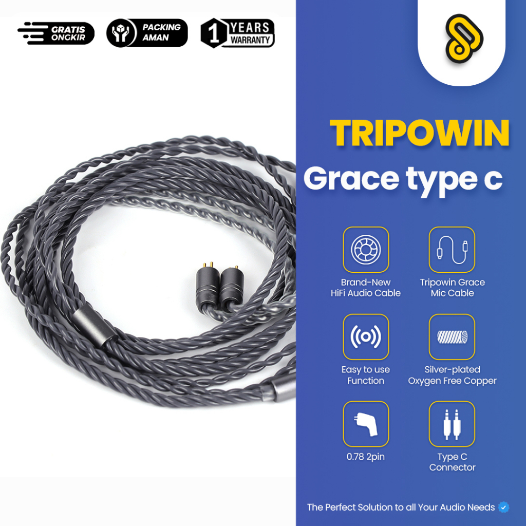 TRIPOWIN GRACE Silver-plated Copper OCC Upgrade Cable