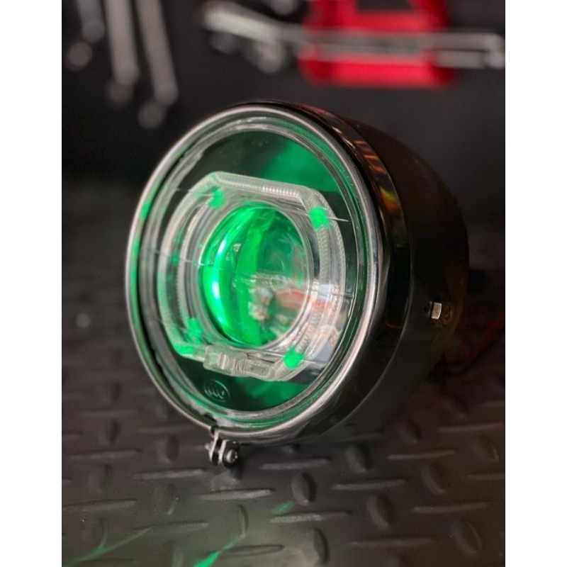 PROJECTOR BILED LAMPU LED BILED 2.5 inci 3WAT P30 PRO BLUE LENSA 55 WATT LUMINOUS FLUX 12000 batok c