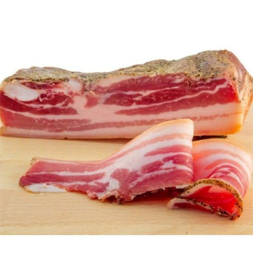 

Traditional Italian Pancetta (Italian Cured Pork Belly) Whole/Utuh