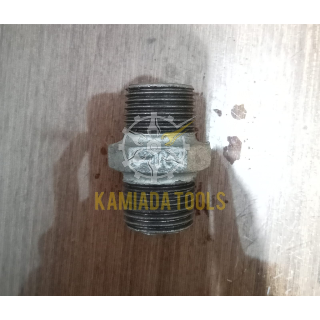 Double Nepel 1/2" Galvanis/Double Nepel 1/2" Besi Galvanis