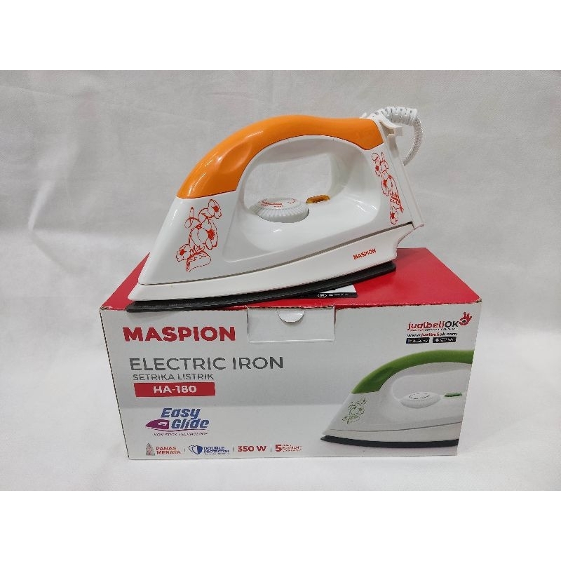 Maspion Setrika Listrik HA -180 Setrika Maspion Gosokan HA-180