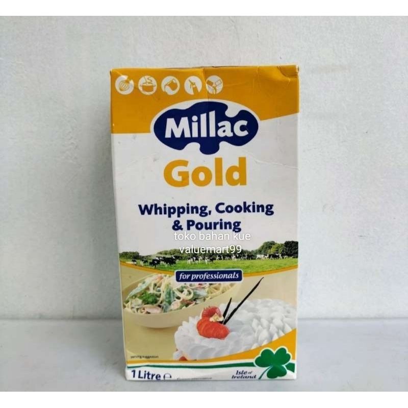 Millac Gold Whipping cream cair 1 liter