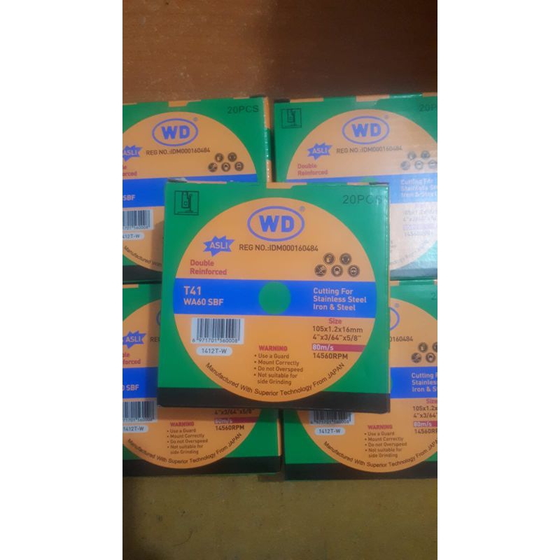 batu mata gerinda potong WD per dus ( isi 20 pcs).