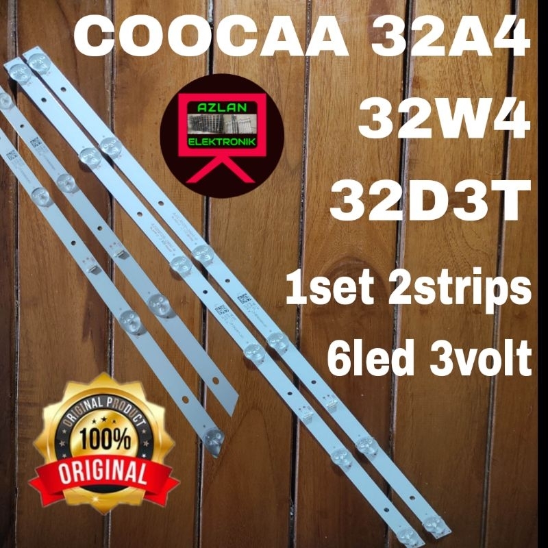 BACKLIGHT LED TV COOCAA 32" 32A4 32W4 32D3T 6led 3volt