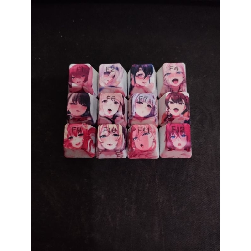 Keycaps Custom Anime Ahegao  Backlit PBT