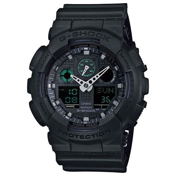 JAM TANGAN PRIA CASIO G-SHOCK GA-100MB-1A ORIGINAL - GSHOCK GA100MB HITAM JAM TANGAN G-SHOCK ORIGINA