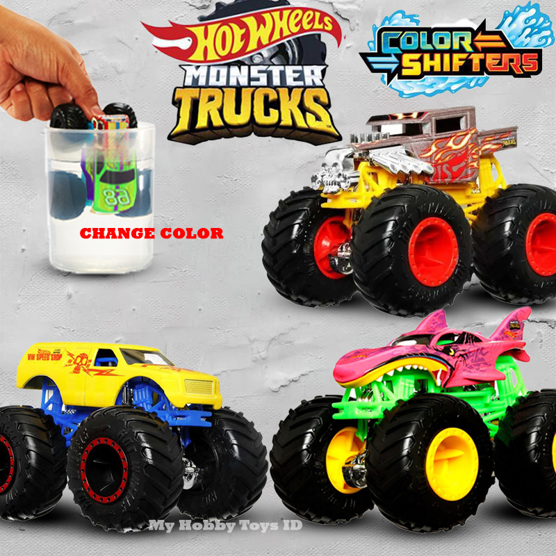 Mobil Mobilan Hot Wheels Premium Monster Truck Color Shifters Berubah Warna Koleksi Hotweels Langka 