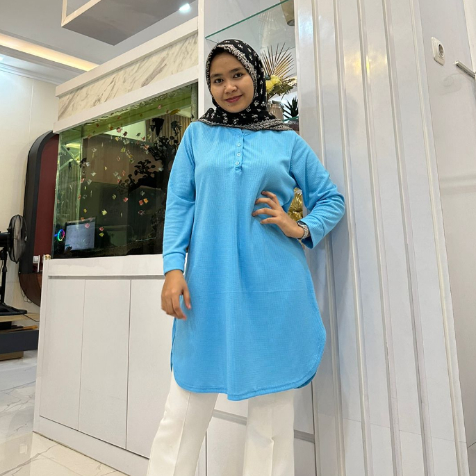 KAOS TUNIK PHENOMENAL / FENOMENAL FULL TAG KAOS POLOS WANITA KAOS LENGAN PANJANG KAOS CEWEK