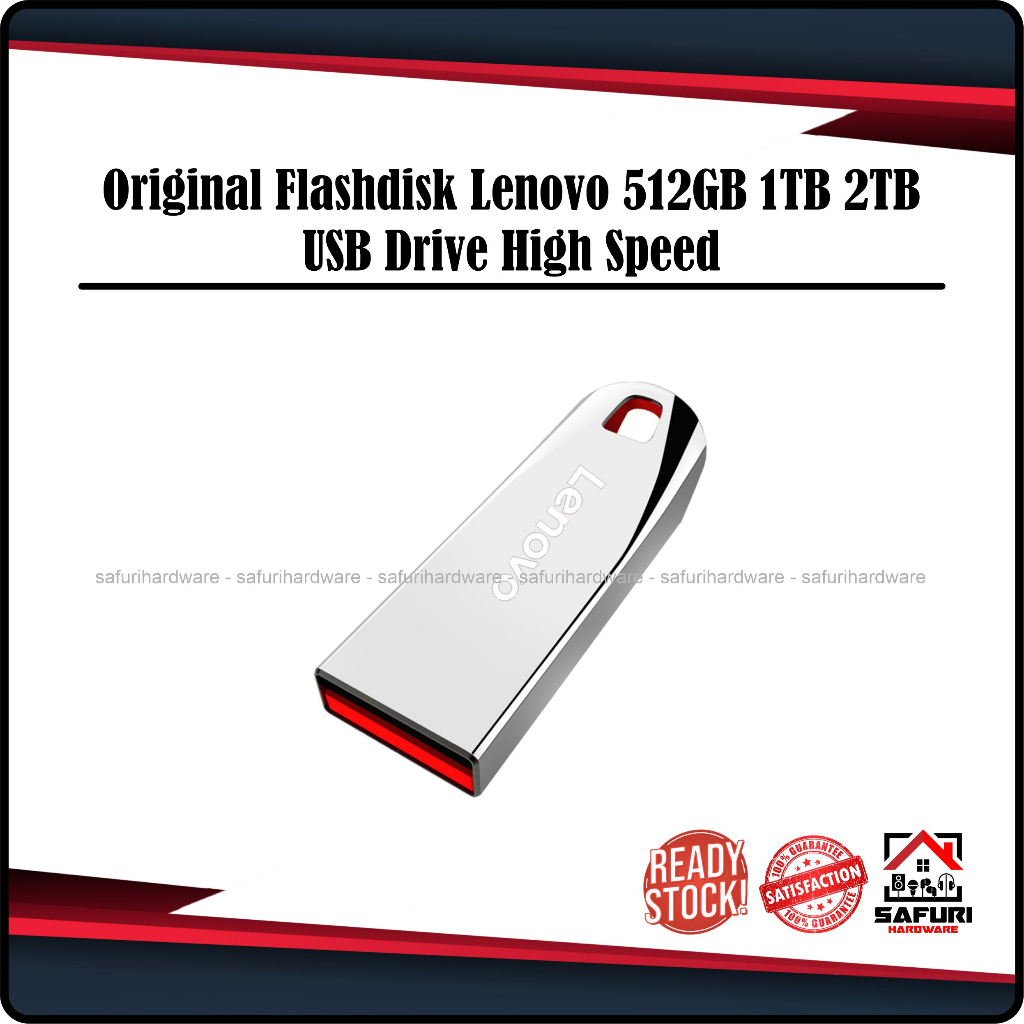 Lenovo Original Flashdisk 512GB 1TB 2TB USB Drive High Speed