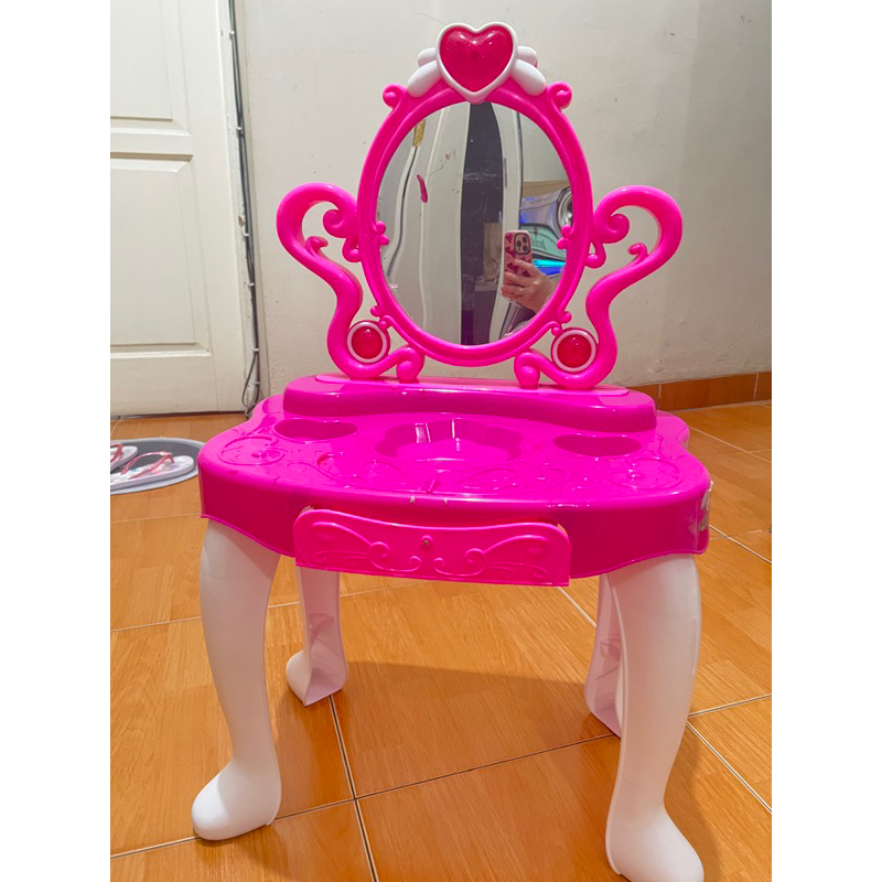 mainan meja rias anak perempuan (preloved) / mainan meja rias toys kingdom