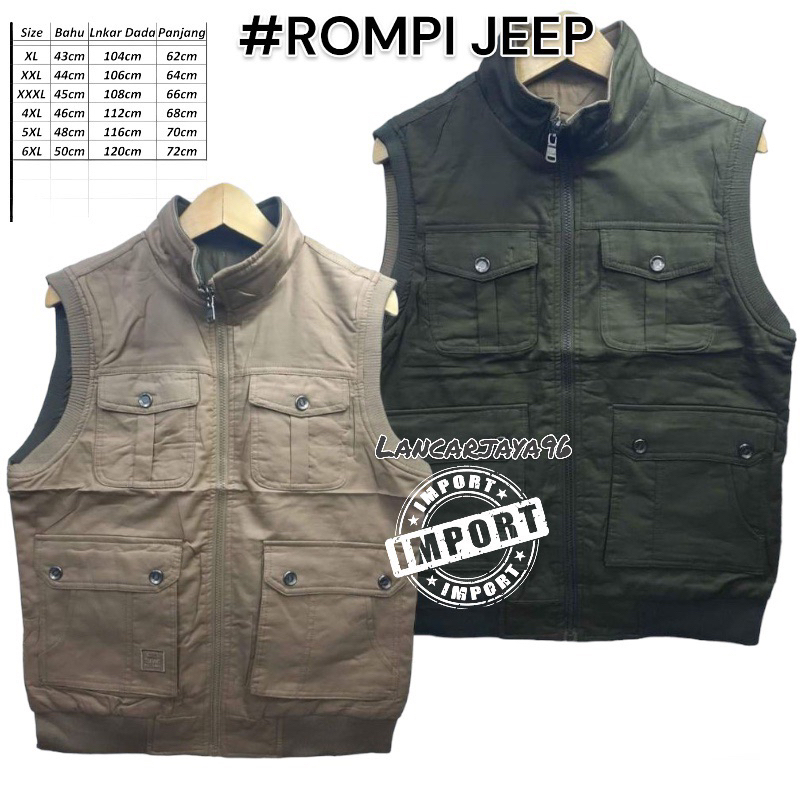 COD ROMPI JEEP IMPORT - ORIGINAL - PELINDUNG DADA - ROMPI MOTOR
