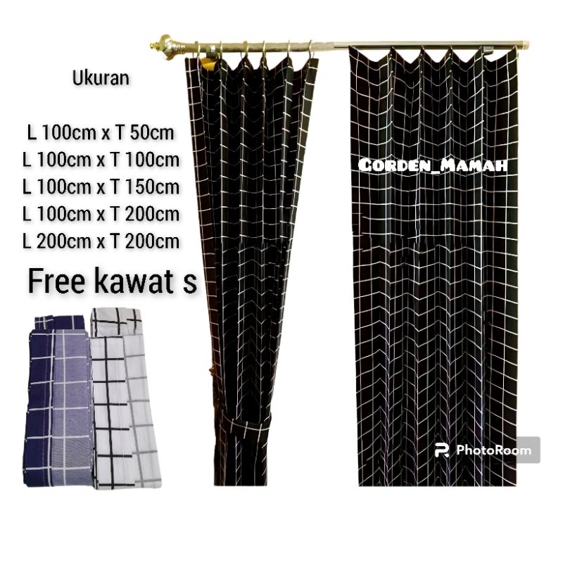 GORDEN MOTIF KOTAK HITAM GORDEN PINTU GORDEN JENDELA