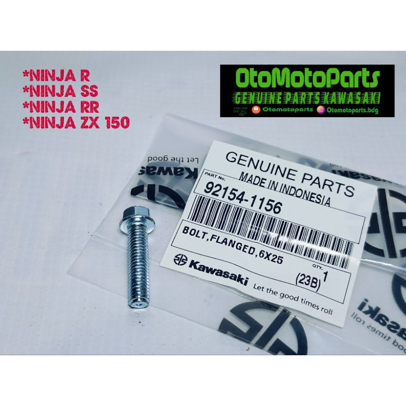 BAUT DUDUKAN TANKI NINJA R SS RR OLD NEW 6X25 ORIGINAL 92154-1156