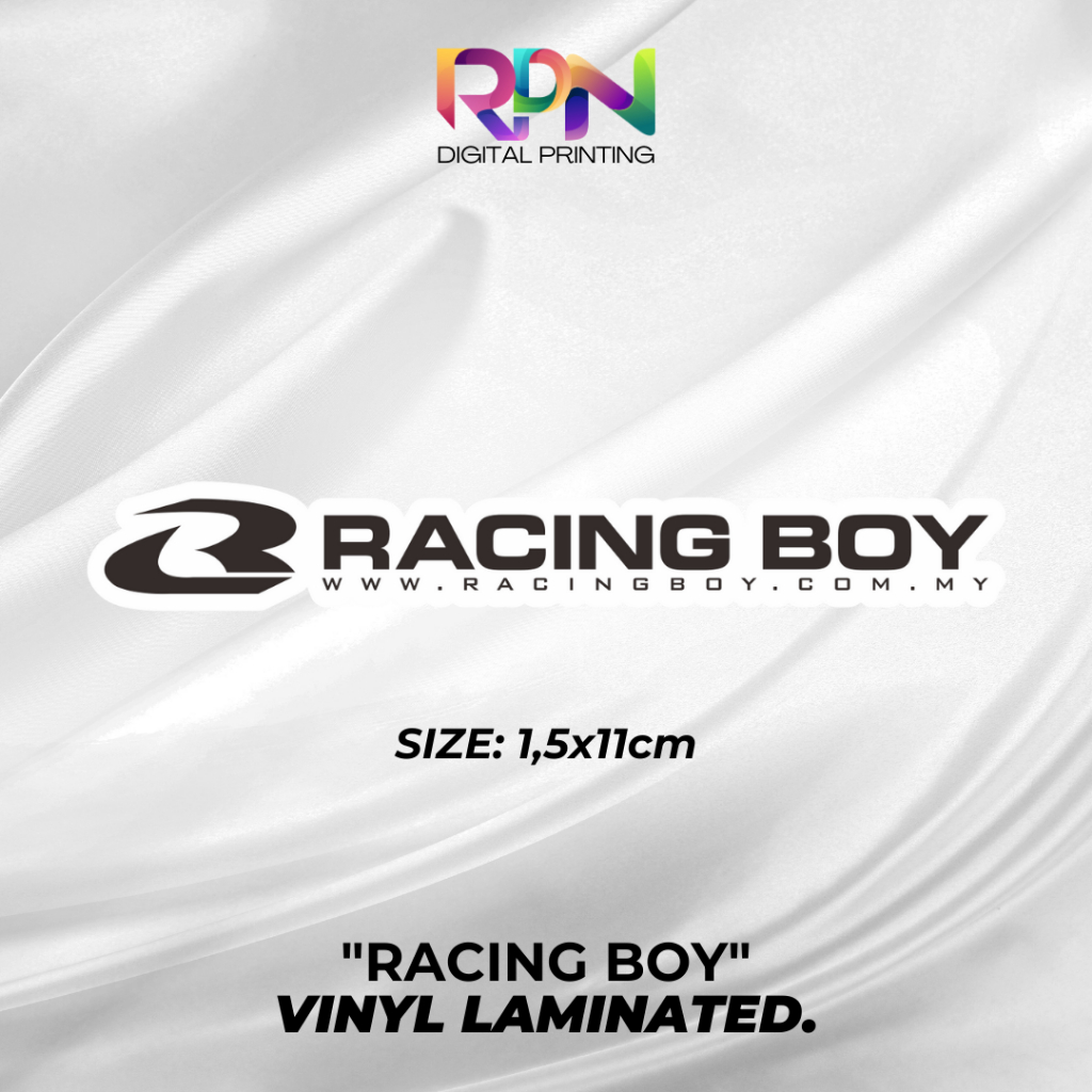 

STIKER/STICKER PRINTING PRINCUTT RACING BOY VIRALL