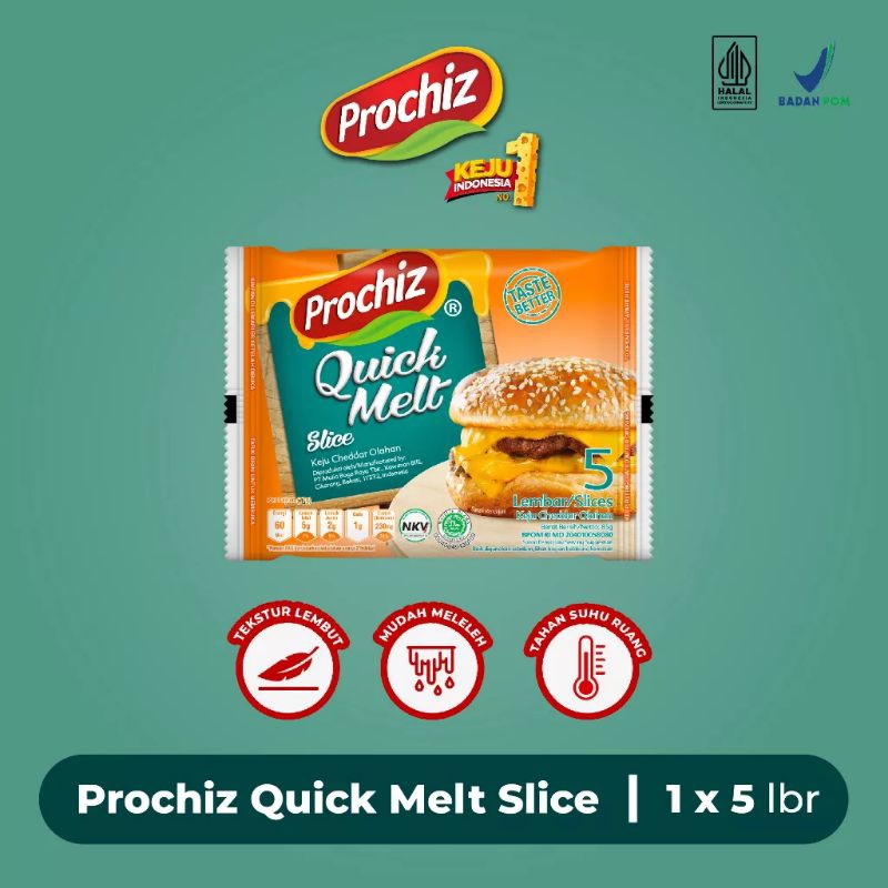 

GVM5 1 Box Prochiz Quick Melt Slice 5'S isi 50pcs Murah Expired 2026