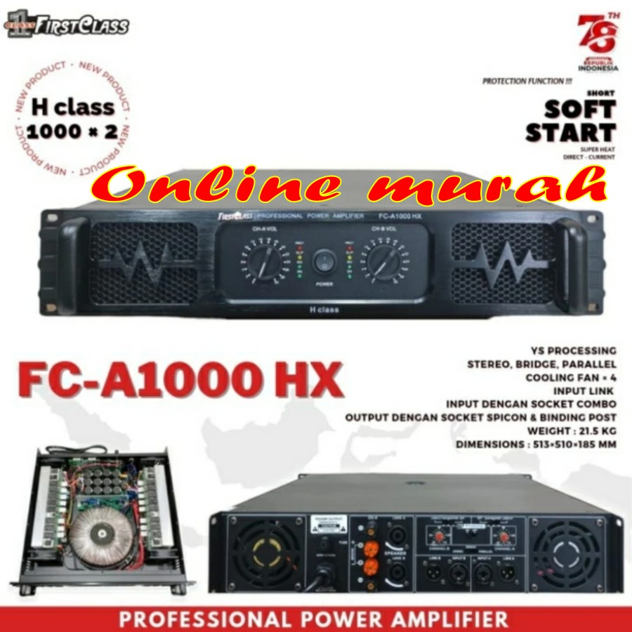 power amplifier firstclass fca 1000 hx fc a 1000 hx fca 1000hx class h