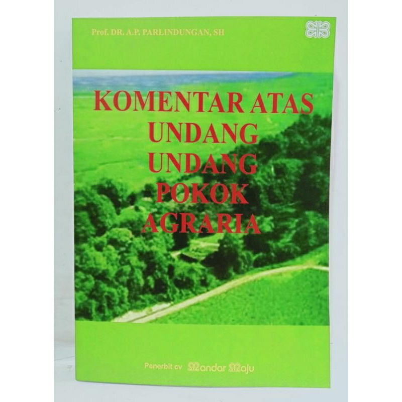 Buku Komentar Atas Undang Undang Pokok Agraria