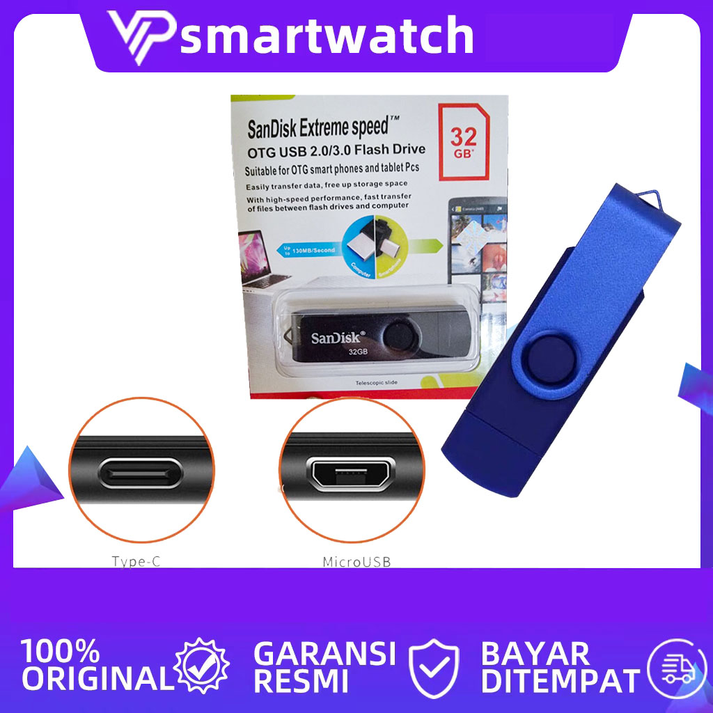 FLASHDISK OTG Type-C USB 32GB/64GGB/128GB FLASH DRIVE ULTRA DUAL USB 3.1 flsahdisk hp