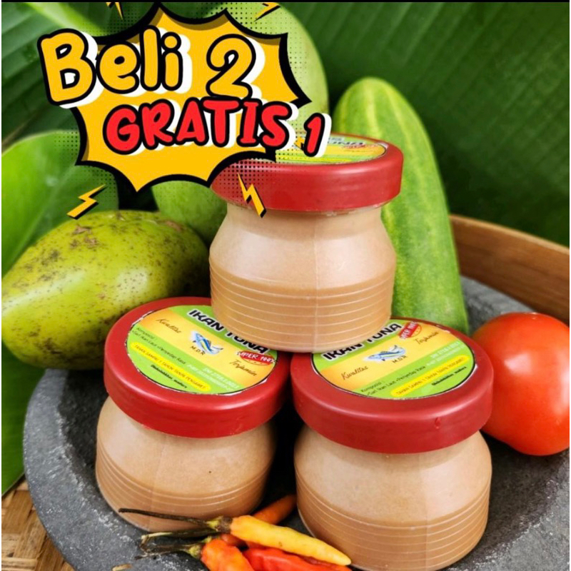 

(Sakera) 3botol Petis Madura Asli Ikan TUNA 110gr MDR