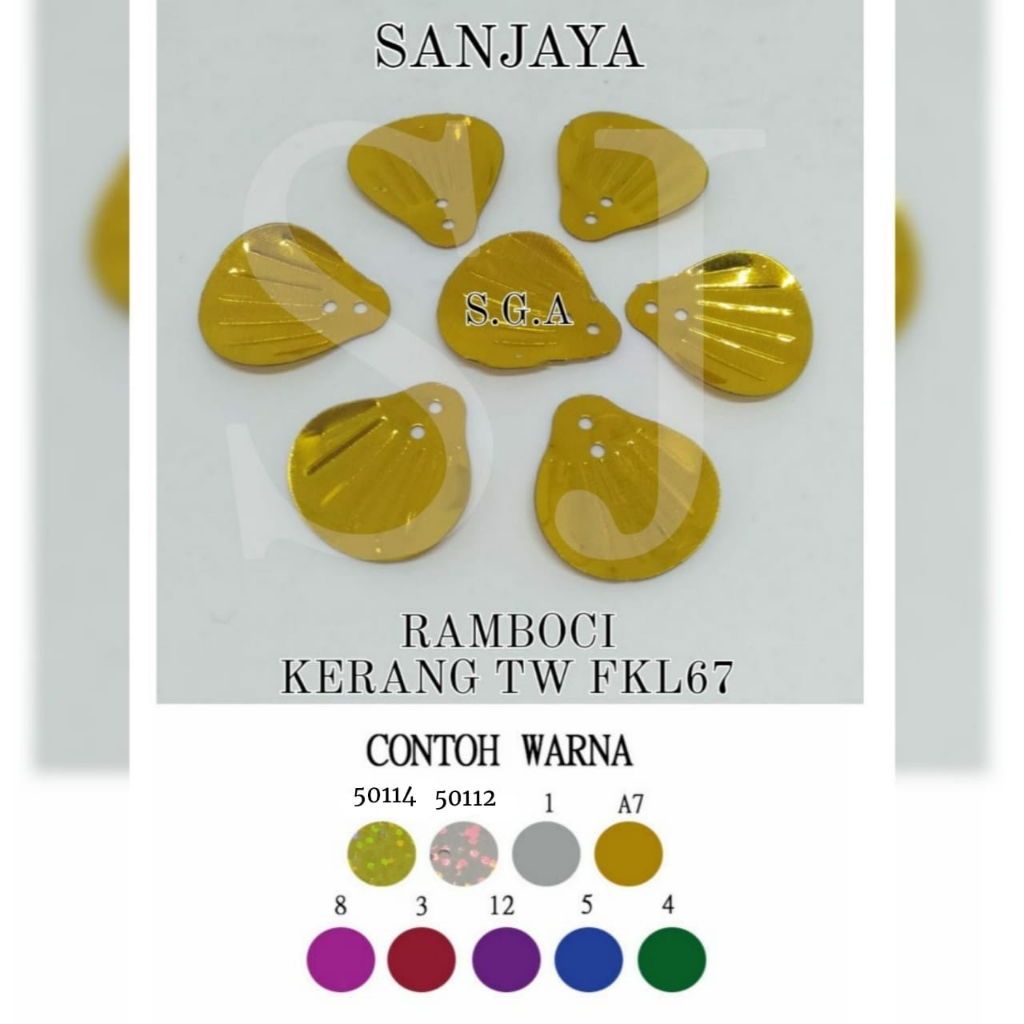 Hasans / Payet Ramboci / Ramboci Kerang / Payet Manik Kerang Kecil Besar / Ramboci Kerang Taiwan Flk