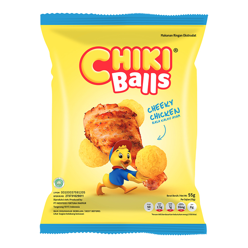 

CHIKI Balls Makanan Ringan Cheeky Chicken 55 g