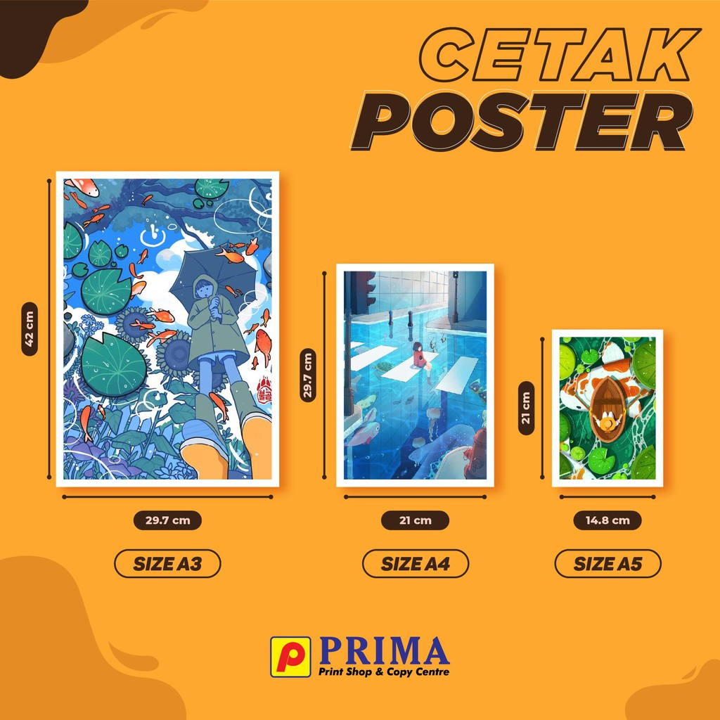 

CETAK POSTER MURAH UKURAN A3 - 2 SISI