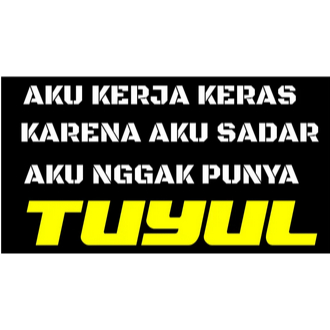 stiker CUTTING mobil termurah tulisan tuyul