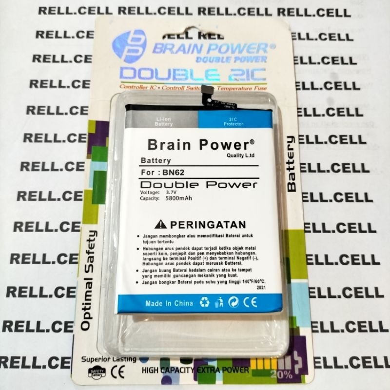 BATTERY BATRE BATERAI XIAOMI REDMI 9T POCOPHONE POCO M3 BN62 BN-62 BN 62 DOUBLE POWER