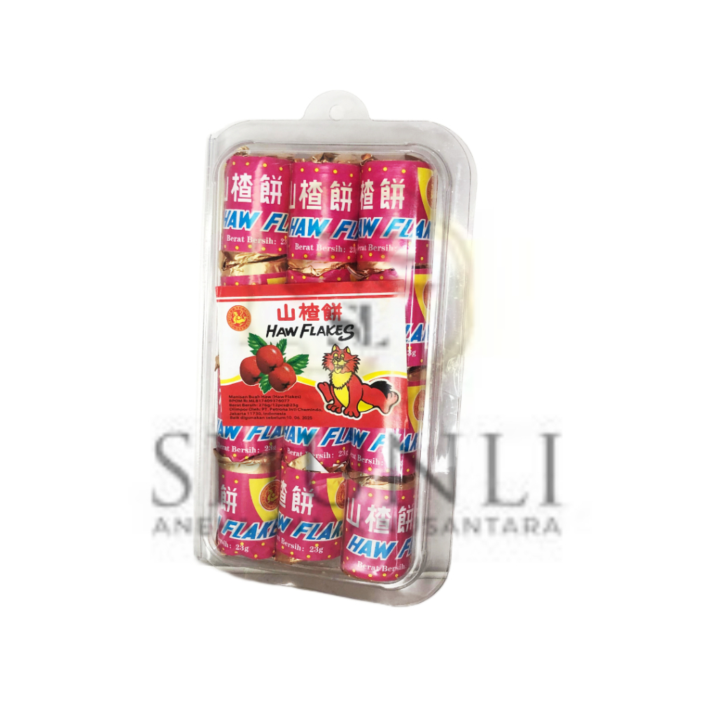

Hawflakes 310 gr / Haw flakes / Sanca Koin / Permen Hawflakes