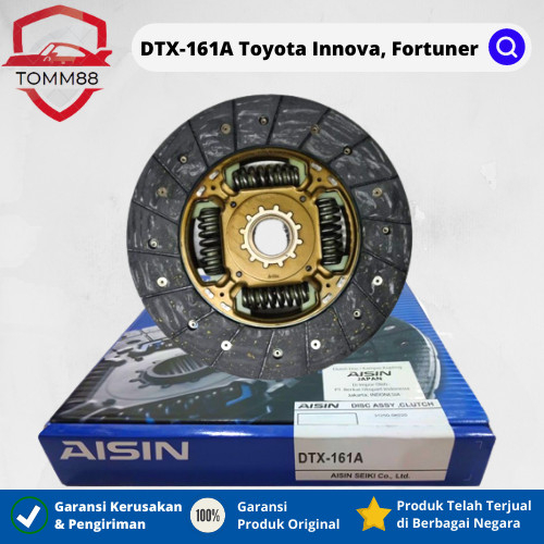 AISIN CLUTCH DISC DTX-161A KAMPAS KOPLING TOYOTA FORTUNER/HILUX/INNOVA