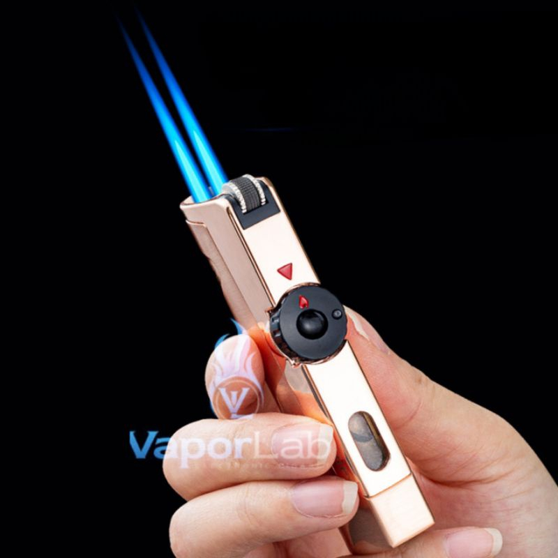 mancis korek api bara las cerutu cigar dual jet torch lighter jobon